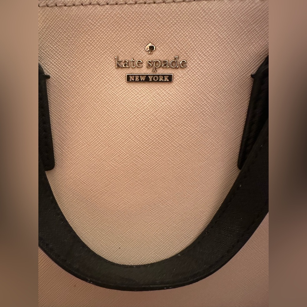 Kate Spade Cream and Black Tote Bag